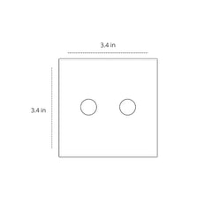 Okasha 2 Gang Smart WiFi Switch Crystal Series