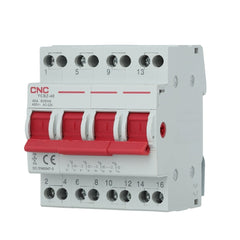 CNC 4P Change over 63A Breaker Din Rail YCBZ-63