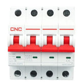 CNC DC 4 Pole 1500V MCB Circuit Breakers YCB8s-63PV