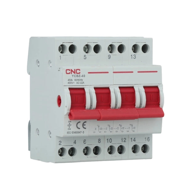 CNC 4P Change over 63A Breaker Din Rail