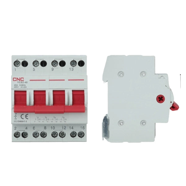 CNC 4P Change over 63A Breaker Din Rail