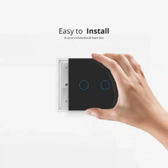 Okasha 2 Gang Smart WiFi Switch Crystal Series