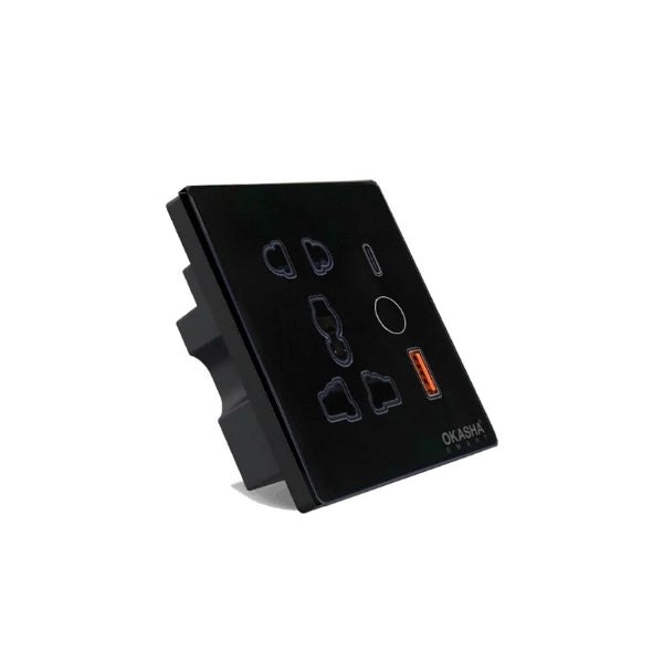 Okasha Smart Universal WiFi Socket with USB & Type-C