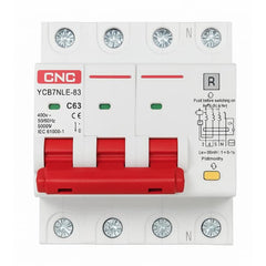 CNC 4P RCBO Residual Current Circuit Breakers YCB7NLE-63