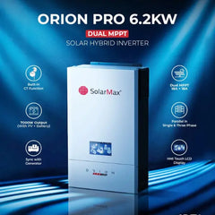 SolarMax Orion 6.2KW Dual MPPT Solar Hybrid Inverter