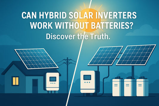 Can hybrid solar Inverter work without Battery