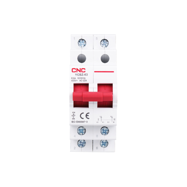 CNC 2P Change Over 63A Breaker YCBZ-63 – Overload & Short Circuit – CNC ...