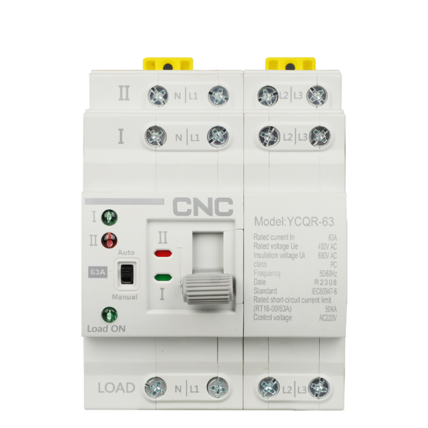 CNC 4 Pole ATS YCQR-63 Automatic Transfer Switch for Seamless Power Transition