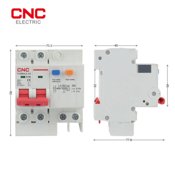 1P+N RCCB YCB6HLE – Reliable Residual Current Circuit Protection