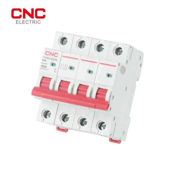 CNC DC 4P MCB Circuit Breakers 1000V YCB9-80DM