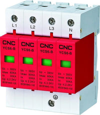 4P CNC AC SPD 385V Surge Protection Devices 20KA-40KA YCS6-B