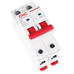 CNC DC 2 Pole 63A MCB  Circuit Breakers 500V YCB8-63PV