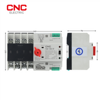 CNC 4-Pole ATS Automatic Transfer Switch – ATS YCQ4-100E