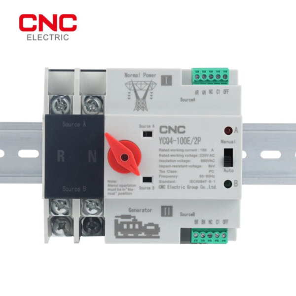 CNC 2-Pole ATS Automatic Transfer Switch – ATS YCQ4-100E