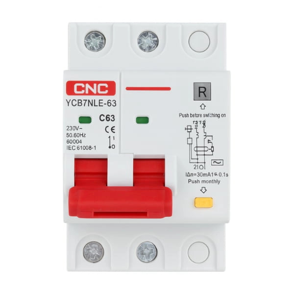 CNC 1P+N RCBO 32A - 63A 