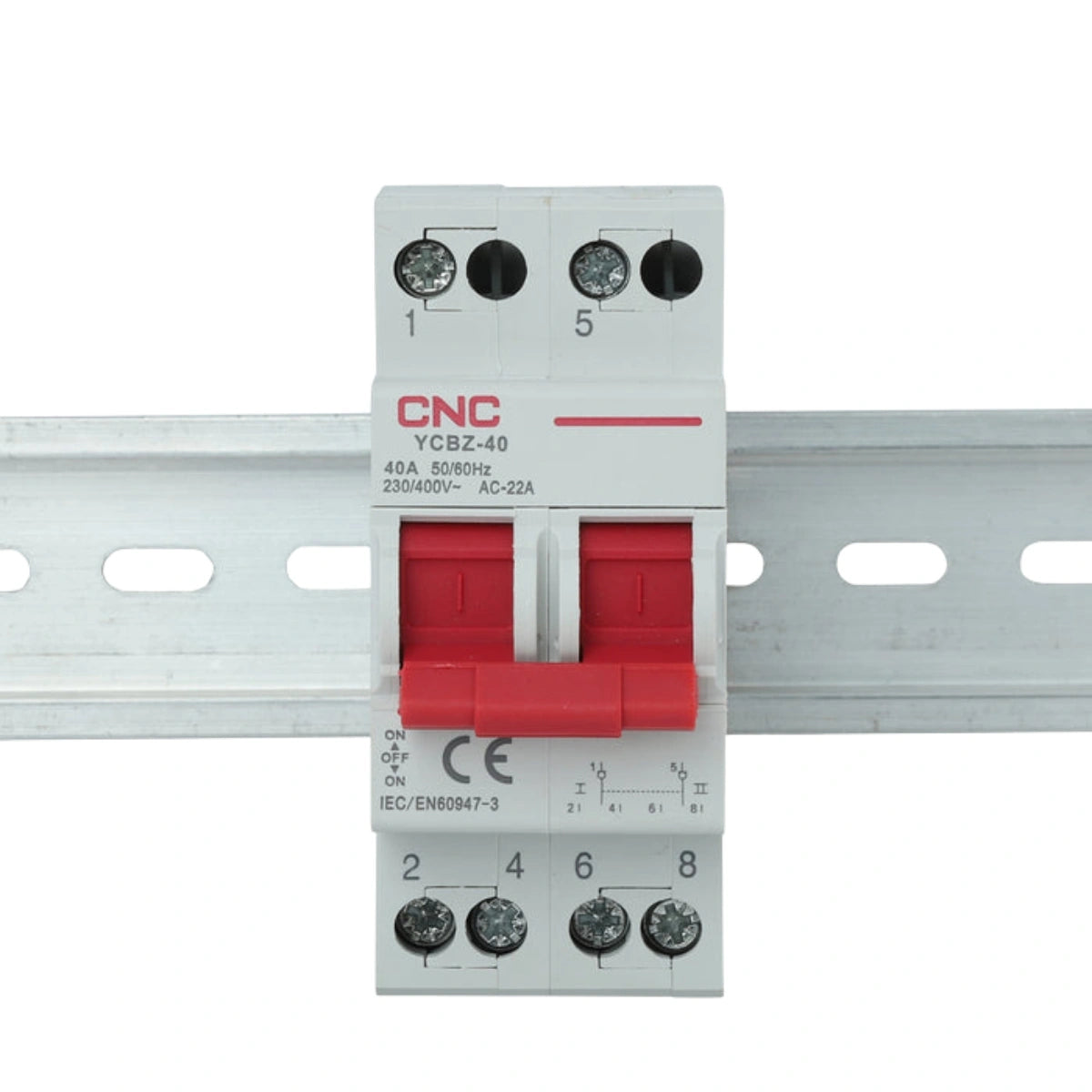 CNC 2P Change over 63A Breaker Din Rail