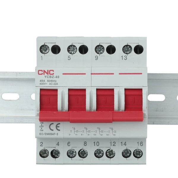 CNC 4P Change over 63A Breaker Din Rail 