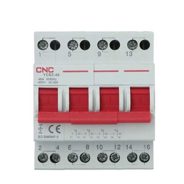 CNC 4P Change over 63A Breaker Din Rail 