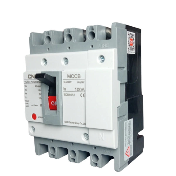CNC 4 Pole MCCB Molded Case Circuit Breakers 