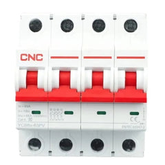 CNC DC 4 Pole 1500V MCB Circuit Breakers YCB8s-63PV
