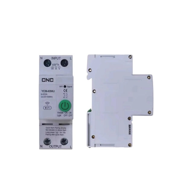 CNC Electric WiFi 2‑Pole 63A Smart Circuit Breaker