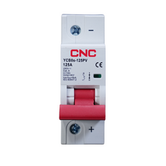CNC DC 1 Pole 125A MCB Circuit Breakers 500V YCB8s-125PV