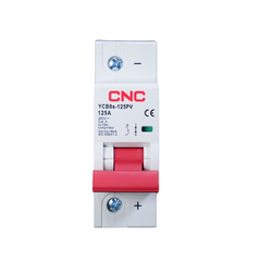 CNC DC 1 Pole 125A MCB Circuit Breakers 500V YCB8s-125PV