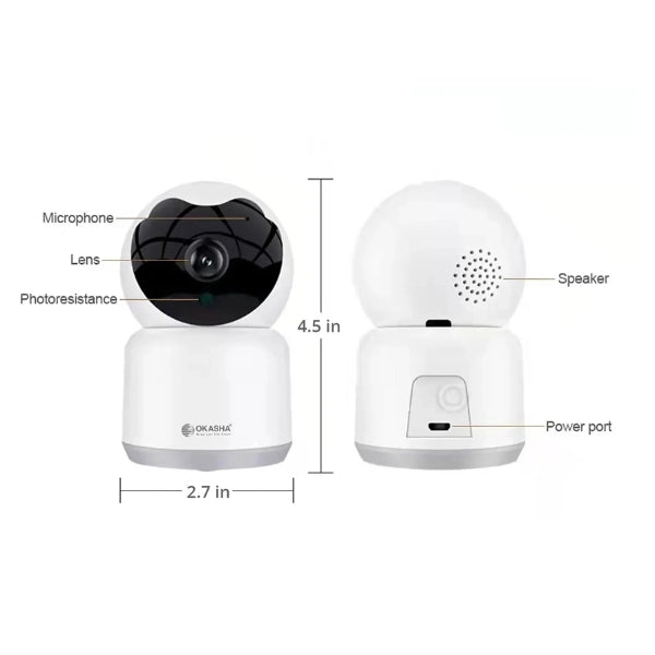 Okasha Smart Eyeball Security Camera 