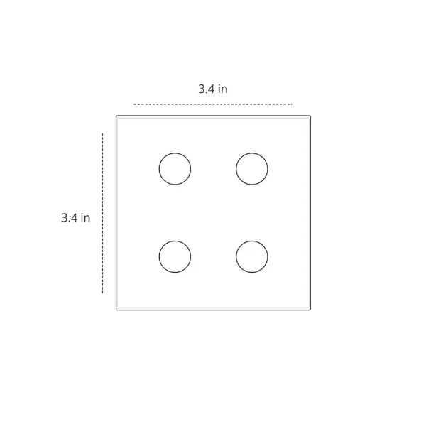 Okasha Smart 4 Gang WiFi Touch Switch Crystal Series