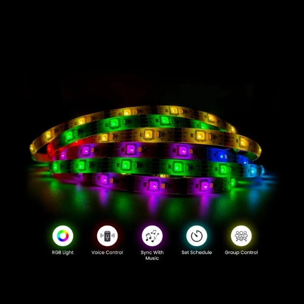 Okasha Smart 5M WiFi Dream RGB LED Strip Light – 5V USB Powered