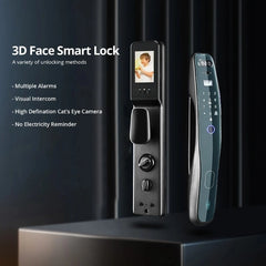 Okasha Smart AI Face Detection Door Lock with Video Doorbell