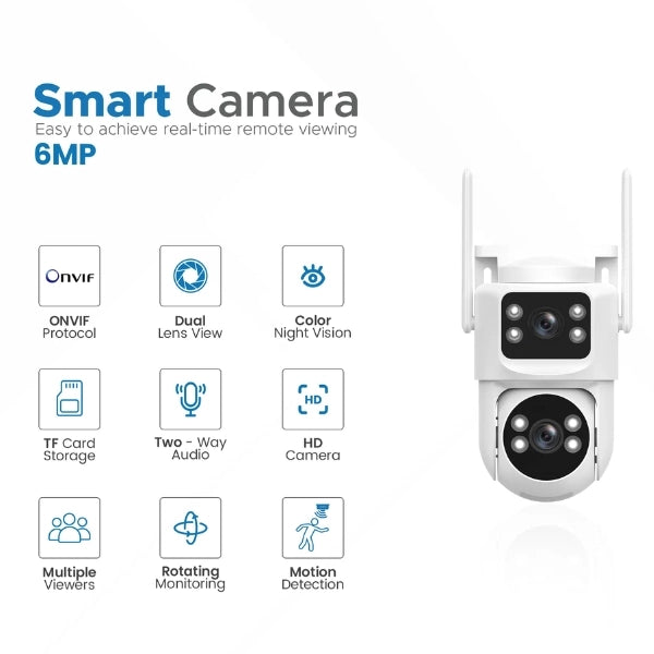 Okasha Smart PTZ Camera -2+2MP