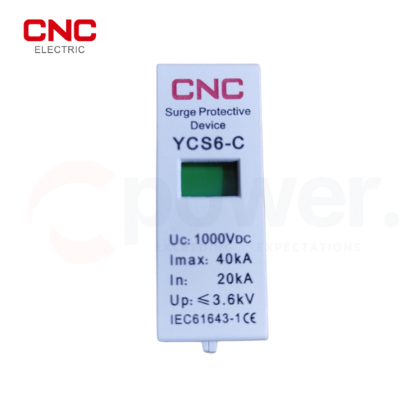 CNC DC SPD 1000V CARTRIDGE In=20KA Imax=40KA YCS6-C – CNC Electric Pakistan