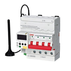 CNC 4 pole 4G WiFi Smart Circuit Breaker With Display