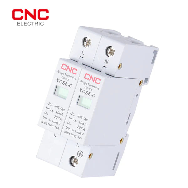 CNC AC 2P SPD 385V Surge Protection Devices 20KA-40KA YCS6-C