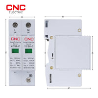 CNC AC 2P SPD 385V Surge Protection Devices 20KA-40KA YCS6-C