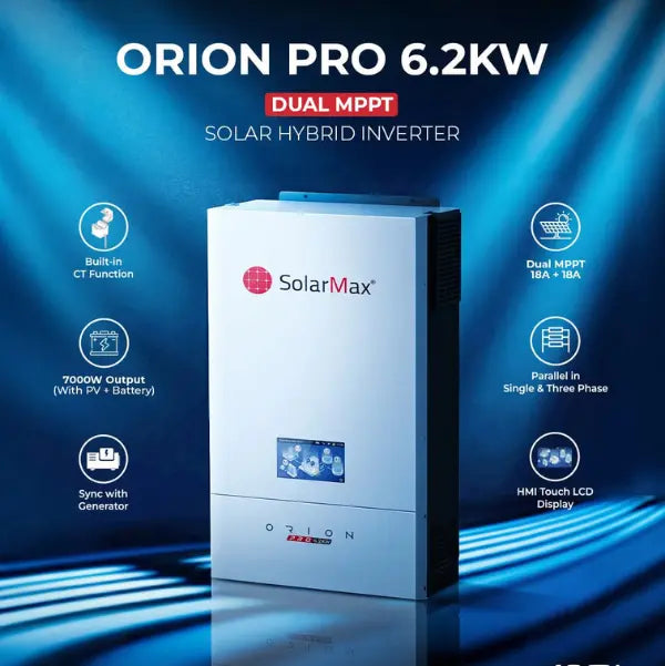 SolarMax Orion 6.2KW Dual MPPT Solar Hybrid Inverter